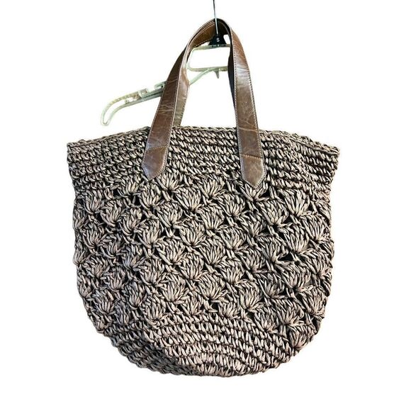 Croft & Barrow Straw* Tote Bag * Cocoa * NWOT - Picture 2 of 10